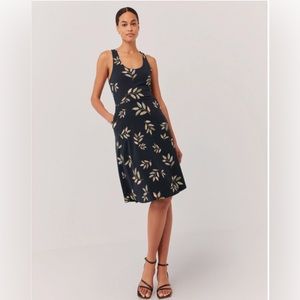 NWT Pact Fit & Flare Tie Back Dress
